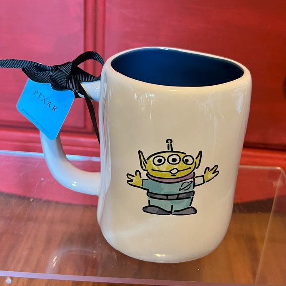 NEW Disney Rae Dunn THE CLAAAAW.. LGM Little Green Man Toy Story coffee mug NWT - Picture 1 of 9